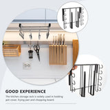 Cookware Organizer for Cabinet Storage Holder Black Carbon Steel Simple Design 1Set V1192-AZ-W-27449