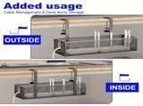 No-Drill Wire Organizer Under-Desk Cable Tray V1142-LP601099623560348