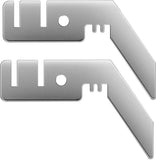 2Pcs 3inch Double Crossbar Hanger Backdrop Valance for Pipe and Drape Stand V1259-DP01-A-5078