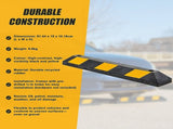 90cm Heavy Duty Rubber Curb Parking Guide Wheel Driveway Stopper Reflective Yellow V63-826021