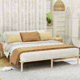 Artiss Bed Frame King Size Wooden Base Mattress Platform Timber Pine AMBA WBED-AMBA-K-WD-AB