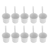 10Pcs Hanging Flower Pots with Removable Hooks Outdoor Indoor Plants Metal Buckets Wall Fence Home V1294-YM0901-3111240243112