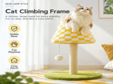 Plush Checkerboard Lamp Style Cat Scratching Post - 53 x 37.5 cm Extra Large Standing Cat Scratcher V888-ELOSUNG55466