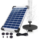 5W Solar Fountain Pump with 6 Nozzles, Floating Bird Bath, Solar Powered Garden Water Pump V1188-MS-325-1376