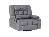 Artiss Power Lift Recliner Chair Massage and Heat for Elderly, Electric Sofa Reclining Chair RECLINER-A23-PU-GY-AB