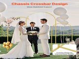 Wedding Arch Backdrop Stand, Set of 3, Metal Stable Stand with Case Connection & Chassis Crossbar V952-HLGMBJJBYDJS5NFMOV0