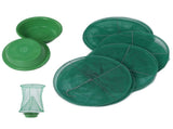 4pcs Outdoor Fly Trap Reusable Hanging Fly Trap Cage Net with Bait Tray for Garden Farm Orchard V1294-YM0714-3111210264611