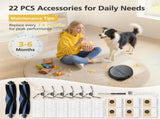 C10 Accessories or euy C10 Robot Vacuum, 22 Pack Replacement Parts Include 2* Main Rolling Brush, V1259-DP01-F-244