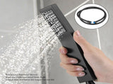 Matte Black Brass Square Handheld Shower Head Bathroom Sprayer Handshower with Hose V1294-YM0727-JY15299