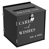 Large Wedding Card Box, Heart Shaped Security Lock, Customizable Personalized Design, for Party V1369-AZ3-W-12078