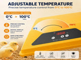 CARLA HOME Upgraded Chick Brooder Heating Plate - Adjustable Height - Yellow - Chicken Heater V178-36541