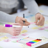 48 Pcs Magnetic Dry Markers Set Fine Point Tip Whiteboard Markers withr Cap, Mini Dry V1192-AZ-W-17404