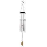 Solar Wind Chimes for Outside,37 Inch Memorial Wind Chimes Gifts for Mom Grandma, 6 LED Tubes Color V1192-AZ-W-2762
