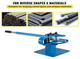 YP-9 Manual Bender, Soild Round Square Bar Metal Bender with 7 Dies, Metal Rod Bar Bender V952-SDWGJ1-3INCH00001V0