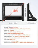VEVOR 18 ft Inflatable Movie Screen 16:9 600D Movie Projection with Portable Bag V952-XCQSTYPMZJS1BK1K0001V3