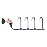 360&deg Curved Garden Automatic Irrigation System, Adjustable Garden Watering System with 4/10 Spray V1192-AZ-W-22213