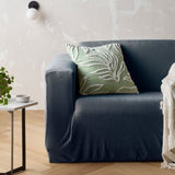 Accessorize Asher Dark Blue Stretch Sofa Cover with Square Arms 3 Seater V442-HIN-COUCHC-ASHERSOFA-DARKBLUE-3SEATER