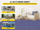 Deep Blue Marine Carpet 6 ft x 36 ft Marine Carpeting Marine Grade Carpet for Boats with Waterproof V952-JZXWDTLS1.8X11M01V0