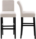 100% Waterproof Bar Stool Cover Stretch Counter Pub Chair Slipcover for Dining Room Removable Soft V1259-DP01-A-4441
