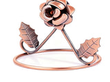 Jewelry Stand Elegant 3D Rose Style Stable Electroplated Metal Jewelry Holder for Necklaces V1294-YM0901-3117260014011