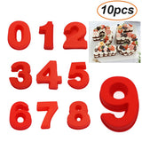 2PCS 10 Inch Silicone Cake Mold 6 and 0 Numbers DIY Silicone Cake Baking Mold 3D Silicone Cake Mold V1294-YM0717-10047825
