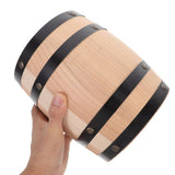 Miniature Barrel Wooden Barrel Ornament Khaki Wood 1Pack V1370-AZ4-14302
