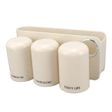 Toothbrush Holder Bathroom Hanging Vanity Tooth Brush Organizer Punch Free Sorting Storage Rack 3 V1294-YM0901-3112230055312