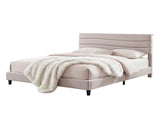 Artiss Queen Bed Frame with Storage Adjustable Headboard Platform Base Linen Fabric Charging Ports BFRAME-H-COZEY-Q-BG-AB