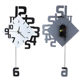 Nordic Style Wrought Iron Wall mounted Clock Hanging Wall Clock Living Room Bar V1294-YM0901-JY34064