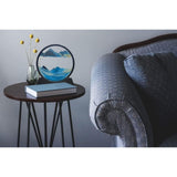 3D Dynamic Sand Art Liquid, Moving Sand Art Picture Round Glass 3D Deep Sea Sandscape in V1369-AZ3-W-16990