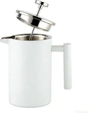 White French Press Coffee Maker 1000ml with Coffee Bean Can Extra Filter Gift Set V498-FRENCHPRESS1000SETWH