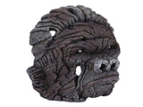 Gorilla Head Sculpture 6.3in Animal Head Figurine Resin Hollow Out Design Statue Decor for Living V1294-YM0706-3115230089011