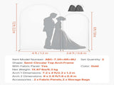 Arch Stand, Set of 2, 2.2 m and 1.8 m, Stable Structure, Easy Assembly, Gold Metal Arch V952-BYDGMJLJTDBZ1SEAH001V0