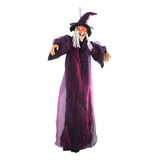Hanging Witches Decor Voice Control Glowing Screaming Fabric Hanging Horror Toy for Festival V1294-YM0901-3115240094011