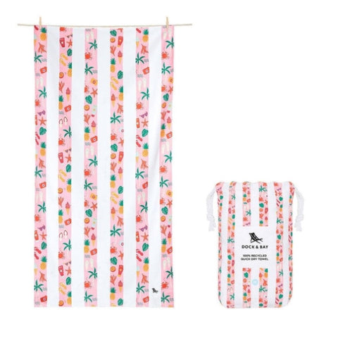 Dock & Bay KIDS Beach Towel | Quick Dry | Vacay Vibes DB-TOWLB-KID-MD-BEACH