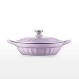 BUYDEEM CP581 Enameled Cast Iron Dutch Oven Purple V943-CP581-28CM-PURPLE