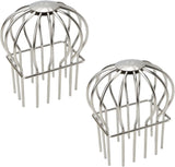 2 Pack Square Gutter Downspout Guard, 304 Stainless Steel Leaf Debris Strainer for 2 x 3 Inch V1189-LC-LY-00147