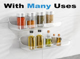 4-Pack Acrylic Adhesive Wall Shelf for Bathroom, Kitchen & Vanity Storage No Drill, Waterproof V1107-CS-YKLYSZWJ4