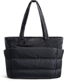 Tote Bag for Women, Lightweight Puffy Tote Bag with Compartments Shoulder Bag Handbag for Travel, V1258-DP02-F-1