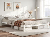 Artiss Bed Frame Queen Size Wooden White SOFIE WBED-D-001Q-WH-AB