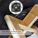 2X Wooden Bar Stool Dining Chair Leather LEILA 72cm BLACK V274-FT-WBSPVC-82BK2