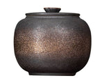 Ceramic Storage Jar Tea Lovers Gold Iron Glaze 1Pack V1369-AZ3-W-15688