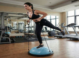 Centra Half Balance Ball Yoga Balance Trainer 2 Resistance Bands Home Gym Blue SP1084-BL-AU