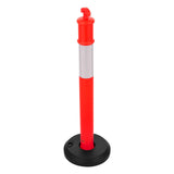 3 Pack Traffic Delineator Posts, 1140 mm Traffic Safety Cones with Fillable Base and Reflective V952-TCDZJTJSZHS40JI4U001V0