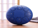 6 Inch 8 Note Steel Tongue Drum Carbon Steel Chakra Rain Drum Waterproof Percussion Instrument V1358-D132-QAZMLP00040