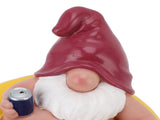 Pool Floater Gnome Statue Resin Pool Party Relaxing Funny Garden Floating Gnome Figurine for Outdoor V1294-YM0901-3111250053411