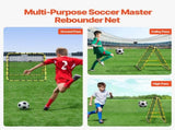 40"x35"x37" Soccer Rebounder Net Kick-Back Portable Football Training Gift V952-ZQHDWTZ10010AQ342V0