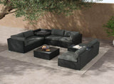 Modular Outdoor Lounge Set-9pcs Sofa, Armchairs and Coffee Table V264-OTF-530S-BLK-OTF-509-BLK