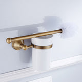 European Luxurious Antique Bronze Toilet Brush Holder Set Wall Mounted Brass Bathroom Accessories V1294-YM0717-10103074