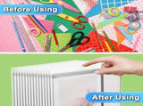12 x 12 Paper Storage Bag with Buckle Design, Clear Paper Storage Bag for Storing V1370-AZ4-10494